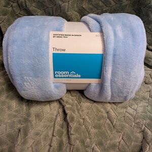 Room Essentials Light Blue Throw Blanket